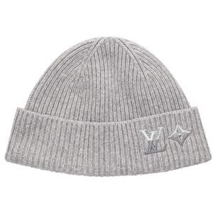 Louis Vuitton M79140 Logo Embroidery Cashmere Hat Men's
